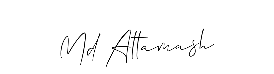 if you are searching for the best signature style for your name Md Altamash. so please give up your signature search. here we have designed multiple signature styles  using Allison_Script. Md Altamash signature style 2 images and pictures png