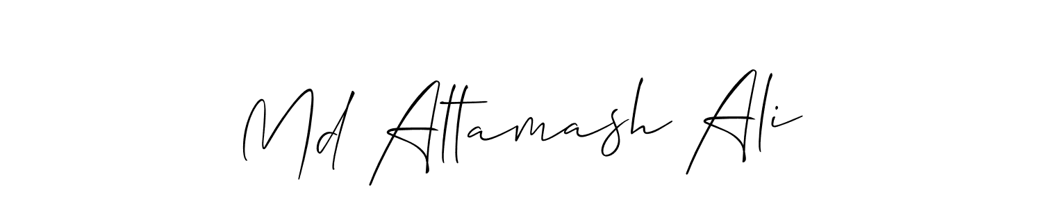 if you are searching for the best signature style for your name Md Altamash Ali. so please give up your signature search. here we have designed multiple signature styles  using Allison_Script. Md Altamash Ali signature style 2 images and pictures png