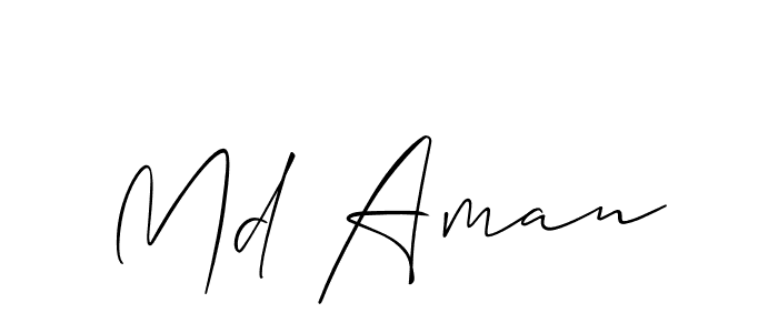 Also You can easily find your signature by using the search form. We will create Md Aman name handwritten signature images for you free of cost using Allison_Script sign style. Md Aman signature style 2 images and pictures png