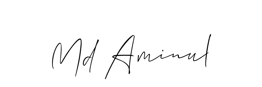 Make a beautiful signature design for name Md Aminul. With this signature (Allison_Script) style, you can create a handwritten signature for free. Md Aminul signature style 2 images and pictures png