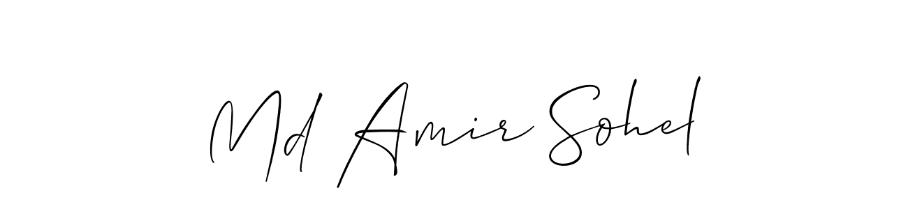 Md Amir Sohel stylish signature style. Best Handwritten Sign (Allison_Script) for my name. Handwritten Signature Collection Ideas for my name Md Amir Sohel. Md Amir Sohel signature style 2 images and pictures png