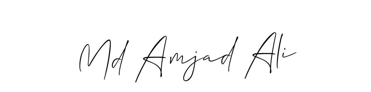 Create a beautiful signature design for name Md Amjad Ali. With this signature (Allison_Script) fonts, you can make a handwritten signature for free. Md Amjad Ali signature style 2 images and pictures png