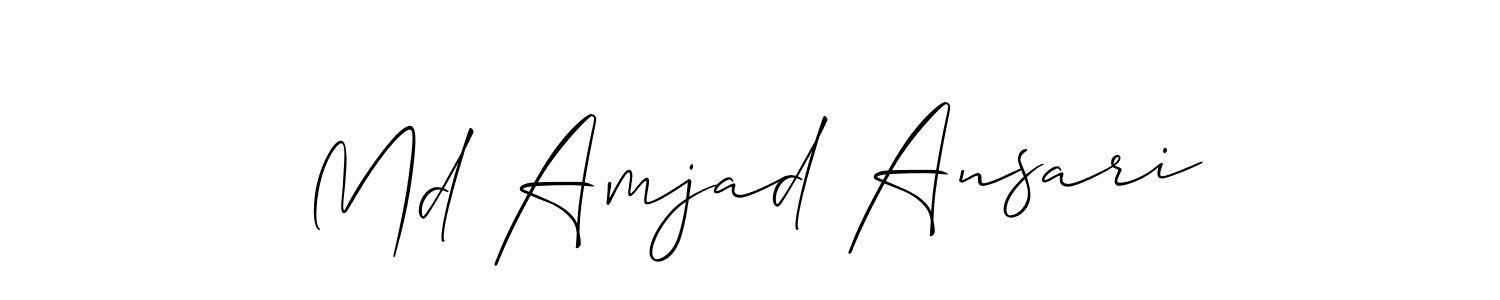 How to Draw Md Amjad Ansari signature style? Allison_Script is a latest design signature styles for name Md Amjad Ansari. Md Amjad Ansari signature style 2 images and pictures png
