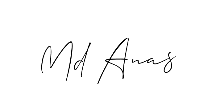 Md Anas stylish signature style. Best Handwritten Sign (Allison_Script) for my name. Handwritten Signature Collection Ideas for my name Md Anas. Md Anas signature style 2 images and pictures png