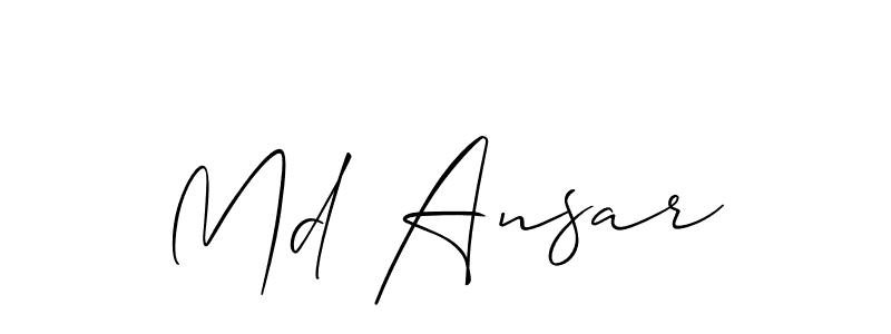 Similarly Allison_Script is the best handwritten signature design. Signature creator online .You can use it as an online autograph creator for name Md Ansar. Md Ansar signature style 2 images and pictures png