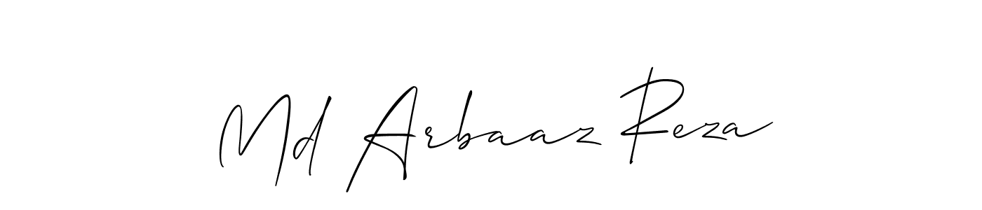 if you are searching for the best signature style for your name Md Arbaaz Reza. so please give up your signature search. here we have designed multiple signature styles  using Allison_Script. Md Arbaaz Reza signature style 2 images and pictures png