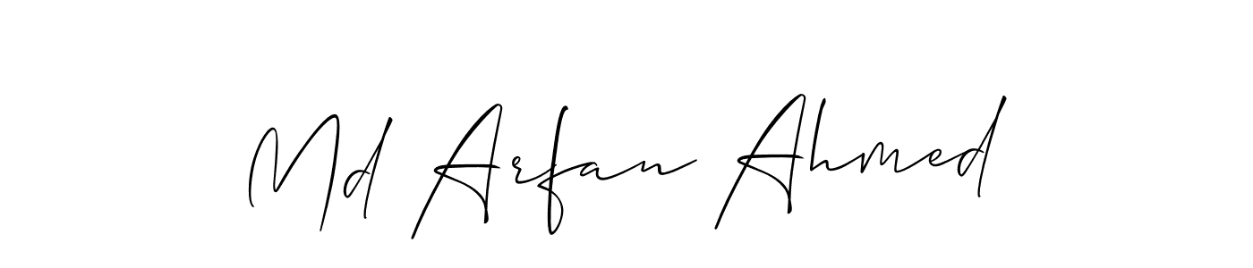 See photos of Md Arfan Ahmed official signature by Spectra . Check more albums & portfolios. Read reviews & check more about Allison_Script font. Md Arfan Ahmed signature style 2 images and pictures png