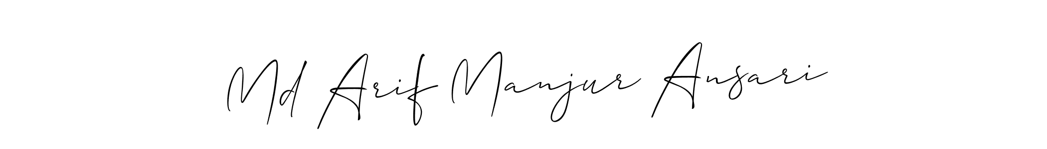 Best and Professional Signature Style for Md Arif Manjur Ansari. Allison_Script Best Signature Style Collection. Md Arif Manjur Ansari signature style 2 images and pictures png
