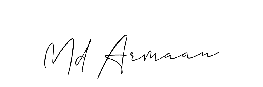 Md Armaan stylish signature style. Best Handwritten Sign (Allison_Script) for my name. Handwritten Signature Collection Ideas for my name Md Armaan. Md Armaan signature style 2 images and pictures png