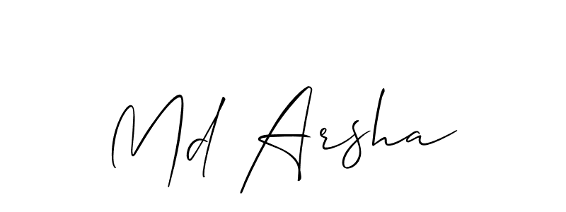 See photos of Md Arsha official signature by Spectra . Check more albums & portfolios. Read reviews & check more about Allison_Script font. Md Arsha signature style 2 images and pictures png