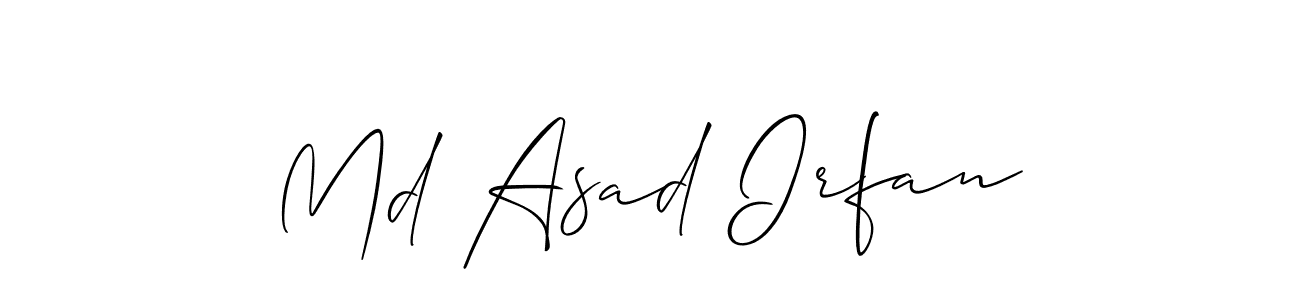 You can use this online signature creator to create a handwritten signature for the name Md Asad Irfan. This is the best online autograph maker. Md Asad Irfan signature style 2 images and pictures png