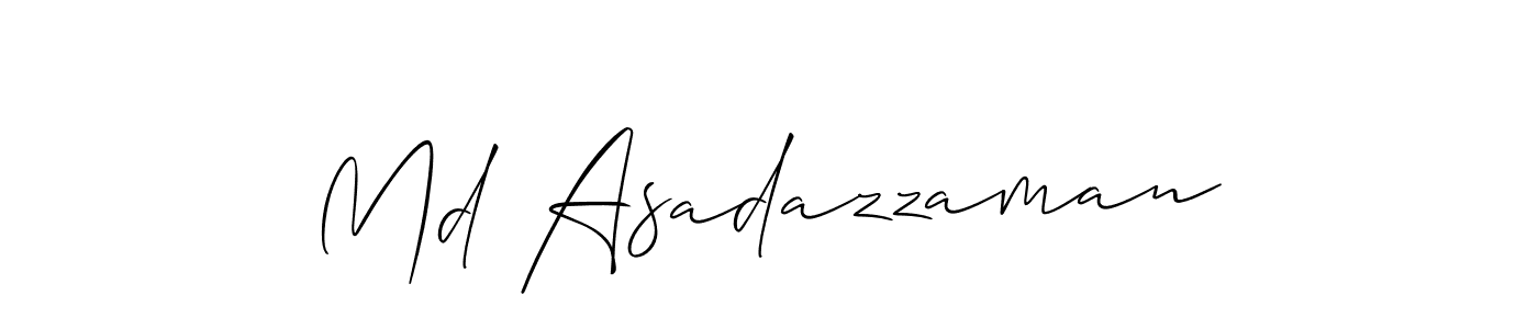 Also You can easily find your signature by using the search form. We will create Md Asadazzaman name handwritten signature images for you free of cost using Allison_Script sign style. Md Asadazzaman signature style 2 images and pictures png