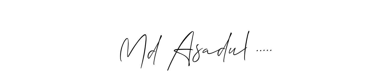 Make a short Md Asadul ..... signature style. Manage your documents anywhere anytime using Allison_Script. Create and add eSignatures, submit forms, share and send files easily. Md Asadul ..... signature style 2 images and pictures png