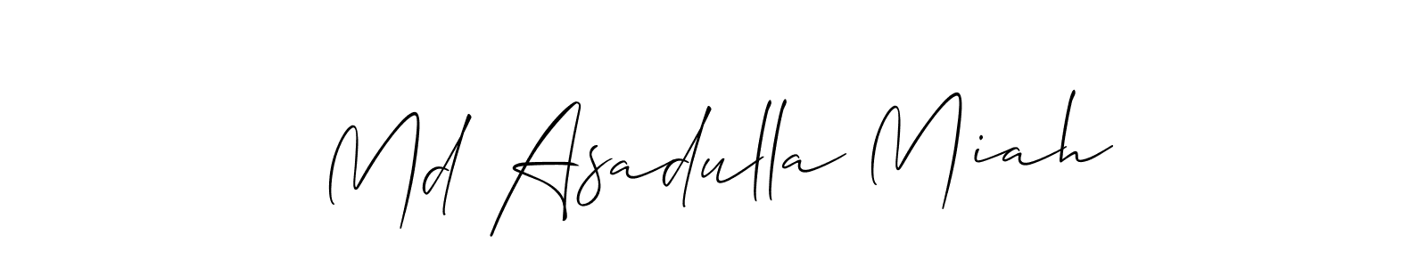 Md Asadulla Miah stylish signature style. Best Handwritten Sign (Allison_Script) for my name. Handwritten Signature Collection Ideas for my name Md Asadulla Miah. Md Asadulla Miah signature style 2 images and pictures png