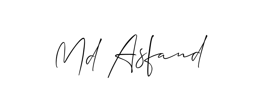 Make a beautiful signature design for name Md Asfand. Use this online signature maker to create a handwritten signature for free. Md Asfand signature style 2 images and pictures png