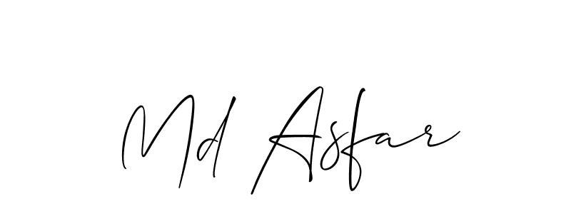 It looks lik you need a new signature style for name Md Asfar. Design unique handwritten (Allison_Script) signature with our free signature maker in just a few clicks. Md Asfar signature style 2 images and pictures png