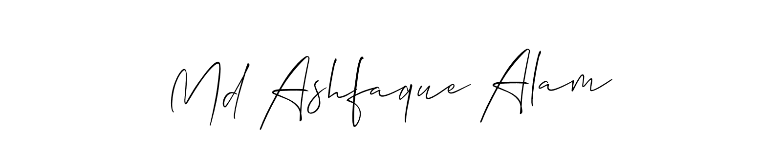 How to make Md Ashfaque Alam name signature. Use Allison_Script style for creating short signs online. This is the latest handwritten sign. Md Ashfaque Alam signature style 2 images and pictures png