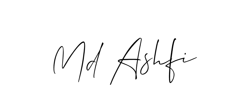 Design your own signature with our free online signature maker. With this signature software, you can create a handwritten (Allison_Script) signature for name Md Ashfi. Md Ashfi signature style 2 images and pictures png