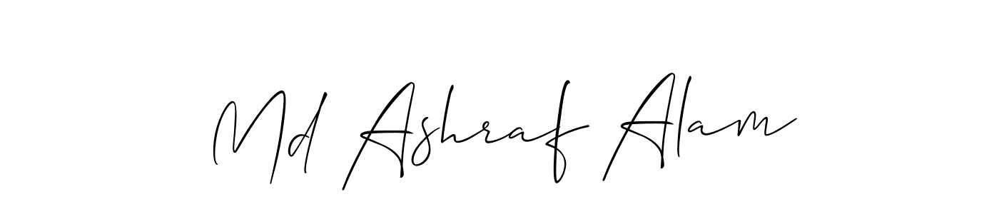if you are searching for the best signature style for your name Md Ashraf Alam. so please give up your signature search. here we have designed multiple signature styles  using Allison_Script. Md Ashraf Alam signature style 2 images and pictures png