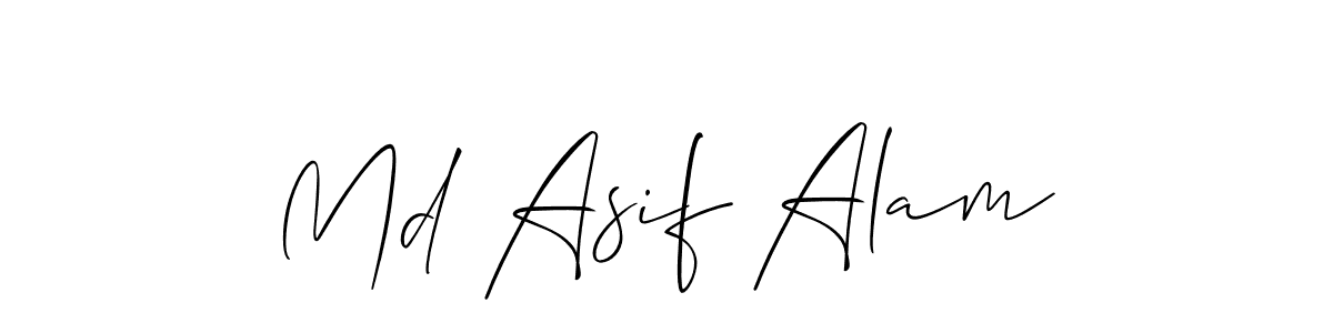 Allison_Script is a professional signature style that is perfect for those who want to add a touch of class to their signature. It is also a great choice for those who want to make their signature more unique. Get Md Asif Alam name to fancy signature for free. Md Asif Alam signature style 2 images and pictures png