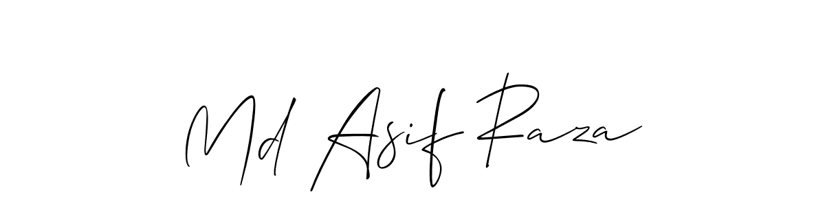 Allison_Script is a professional signature style that is perfect for those who want to add a touch of class to their signature. It is also a great choice for those who want to make their signature more unique. Get Md Asif Raza name to fancy signature for free. Md Asif Raza signature style 2 images and pictures png