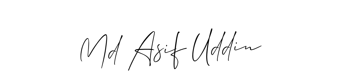 Also You can easily find your signature by using the search form. We will create Md Asif Uddin name handwritten signature images for you free of cost using Allison_Script sign style. Md Asif Uddin signature style 2 images and pictures png