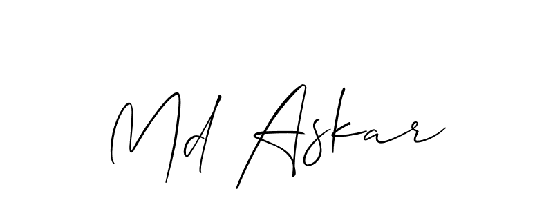Make a beautiful signature design for name Md Askar. Use this online signature maker to create a handwritten signature for free. Md Askar signature style 2 images and pictures png