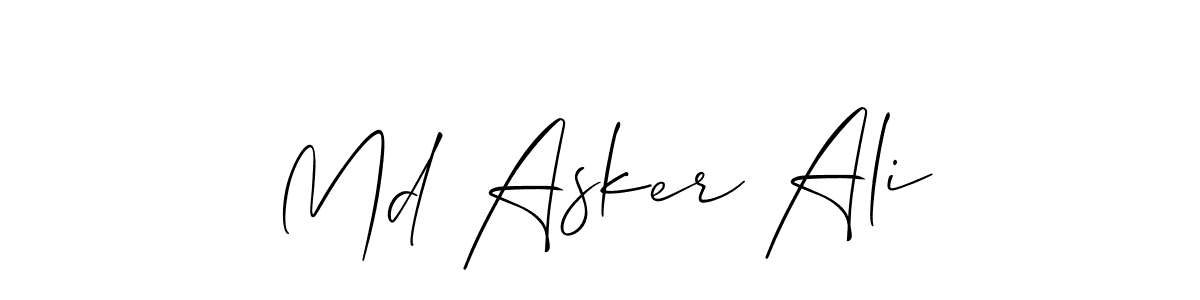 You can use this online signature creator to create a handwritten signature for the name Md Asker Ali. This is the best online autograph maker. Md Asker Ali signature style 2 images and pictures png