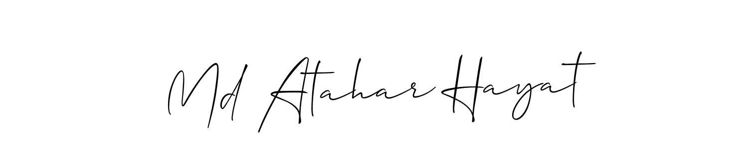 Once you've used our free online signature maker to create your best signature Allison_Script style, it's time to enjoy all of the benefits that Md Atahar Hayat name signing documents. Md Atahar Hayat signature style 2 images and pictures png