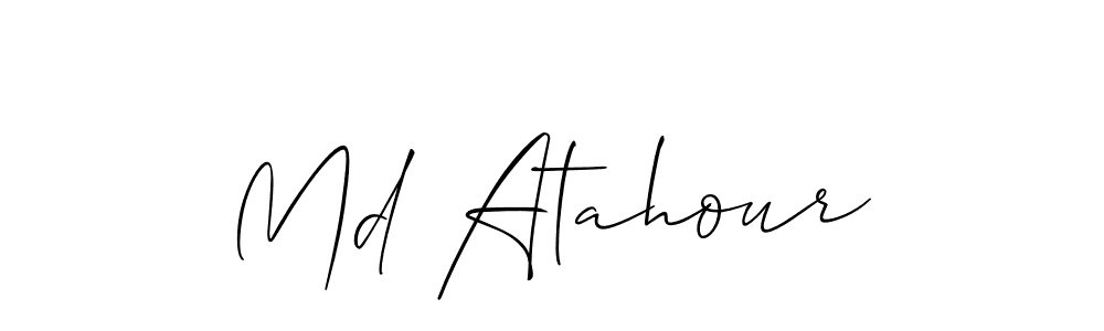 Make a beautiful signature design for name Md Atahour. Use this online signature maker to create a handwritten signature for free. Md Atahour signature style 2 images and pictures png