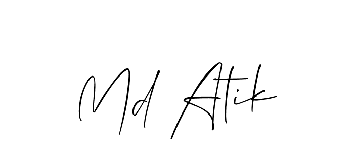 Once you've used our free online signature maker to create your best signature Allison_Script style, it's time to enjoy all of the benefits that Md Atik name signing documents. Md Atik signature style 2 images and pictures png