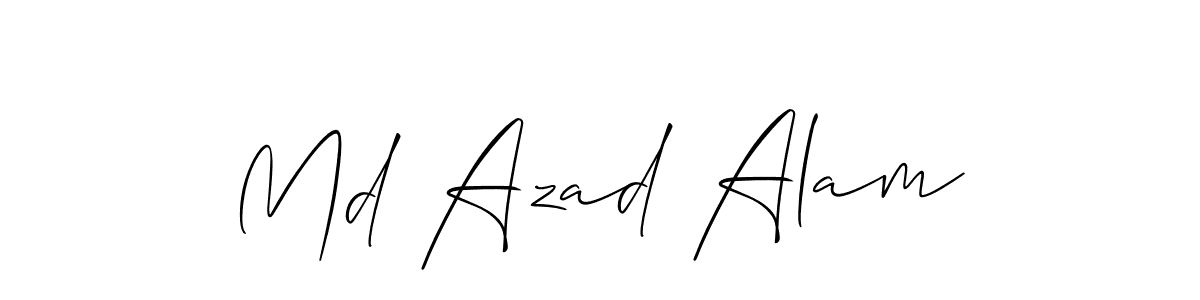 Make a beautiful signature design for name Md Azad Alam. With this signature (Allison_Script) style, you can create a handwritten signature for free. Md Azad Alam signature style 2 images and pictures png