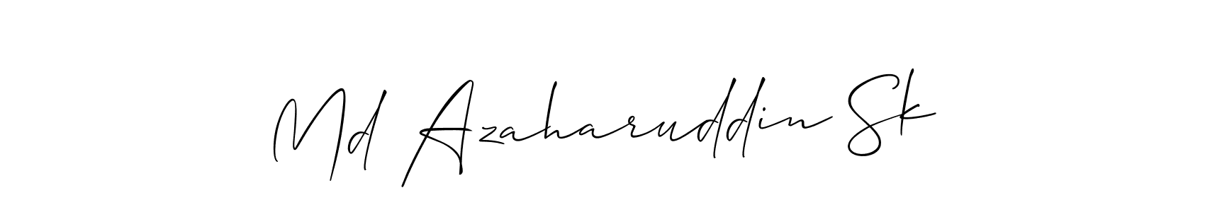 You can use this online signature creator to create a handwritten signature for the name Md Azaharuddin Sk. This is the best online autograph maker. Md Azaharuddin Sk signature style 2 images and pictures png