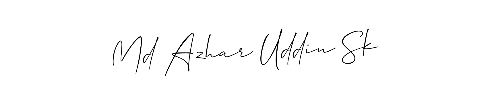 Best and Professional Signature Style for Md Azhar Uddin Sk. Allison_Script Best Signature Style Collection. Md Azhar Uddin Sk signature style 2 images and pictures png