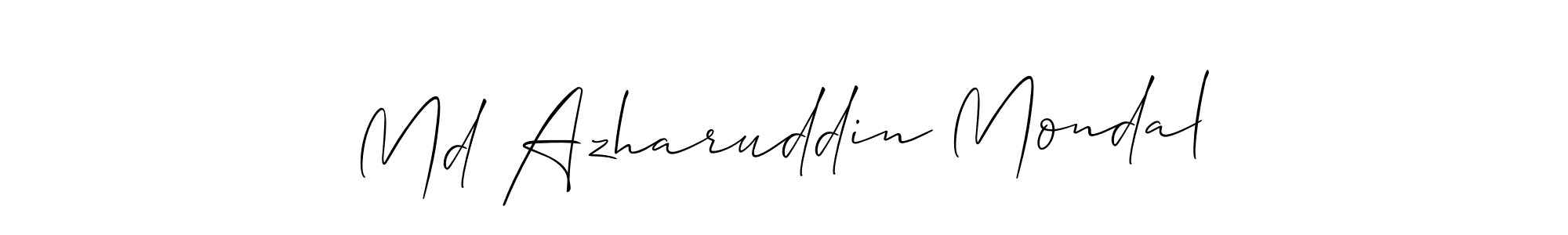 Also You can easily find your signature by using the search form. We will create Md Azharuddin Mondal name handwritten signature images for you free of cost using Allison_Script sign style. Md Azharuddin Mondal signature style 2 images and pictures png