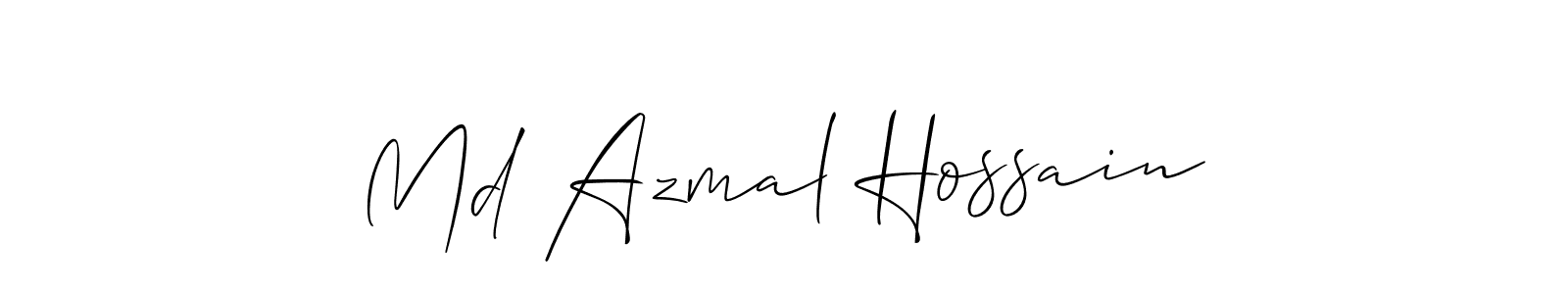 How to make Md Azmal Hossain signature? Allison_Script is a professional autograph style. Create handwritten signature for Md Azmal Hossain name. Md Azmal Hossain signature style 2 images and pictures png