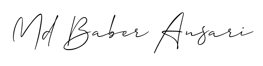 See photos of Md Baber Ansari official signature. Check more albums & portfolios. Read reviews & check more about Allison_Script font. Md Baber Ansari signature style 2 images and pictures png
