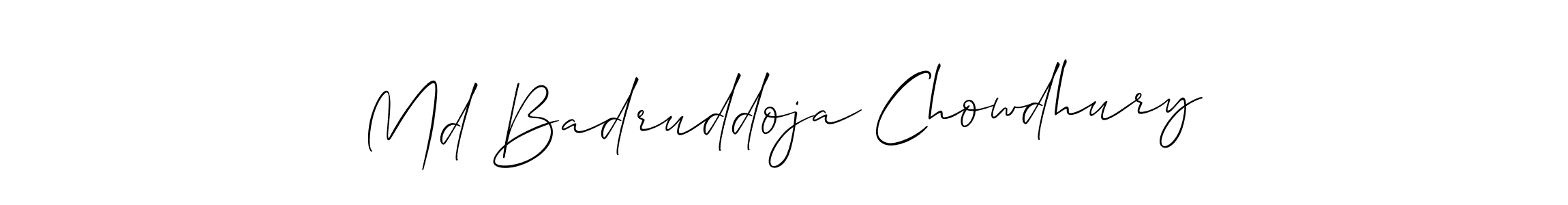 Also we have Md Badruddoja Chowdhury name is the best signature style. Create professional handwritten signature collection using Allison_Script autograph style. Md Badruddoja Chowdhury signature style 2 images and pictures png