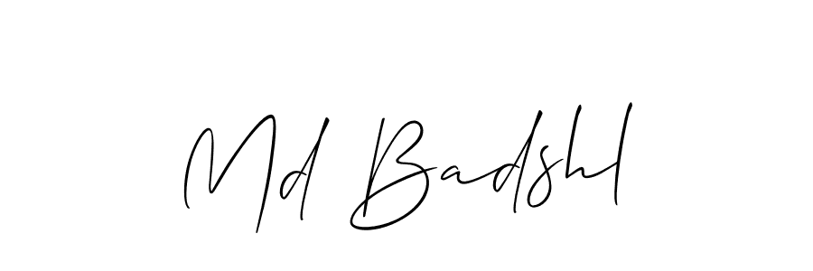 It looks lik you need a new signature style for name Md Badshl. Design unique handwritten (Allison_Script) signature with our free signature maker in just a few clicks. Md Badshl signature style 2 images and pictures png