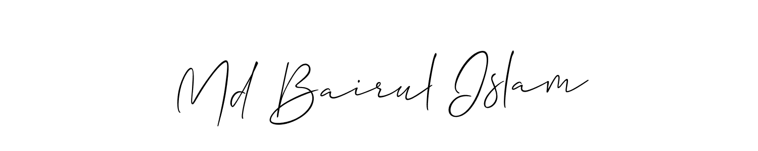 It looks lik you need a new signature style for name Md Bairul Islam. Design unique handwritten (Allison_Script) signature with our free signature maker in just a few clicks. Md Bairul Islam signature style 2 images and pictures png