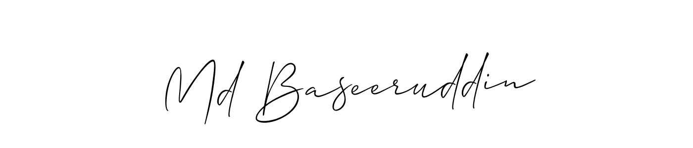 Make a beautiful signature design for name Md Baseeruddin. Use this online signature maker to create a handwritten signature for free. Md Baseeruddin signature style 2 images and pictures png