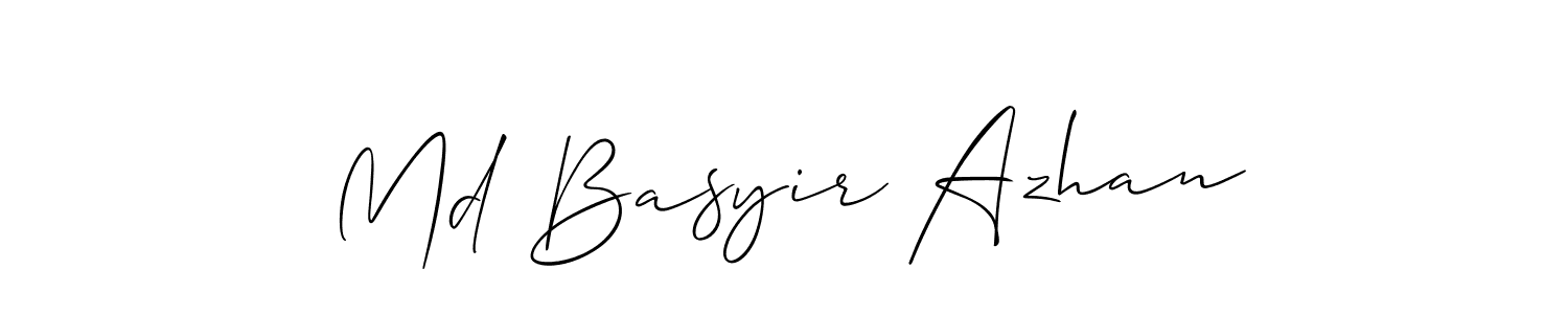 You can use this online signature creator to create a handwritten signature for the name Md Basyir Azhan. This is the best online autograph maker. Md Basyir Azhan signature style 2 images and pictures png