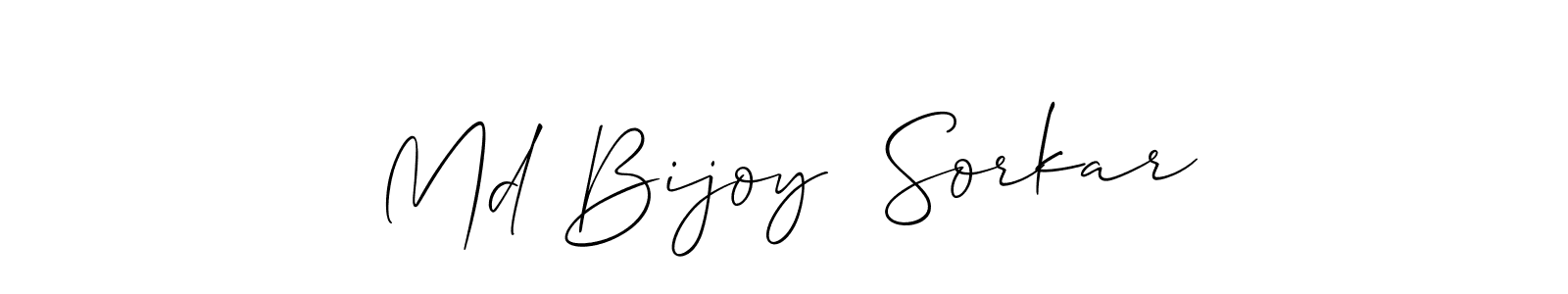Design your own signature with our free online signature maker. With this signature software, you can create a handwritten (Allison_Script) signature for name Md Bijoy  Sorkar. Md Bijoy  Sorkar signature style 2 images and pictures png