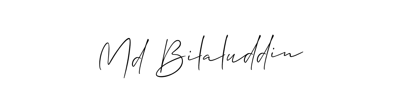 Similarly Allison_Script is the best handwritten signature design. Signature creator online .You can use it as an online autograph creator for name Md Bilaluddin. Md Bilaluddin signature style 2 images and pictures png