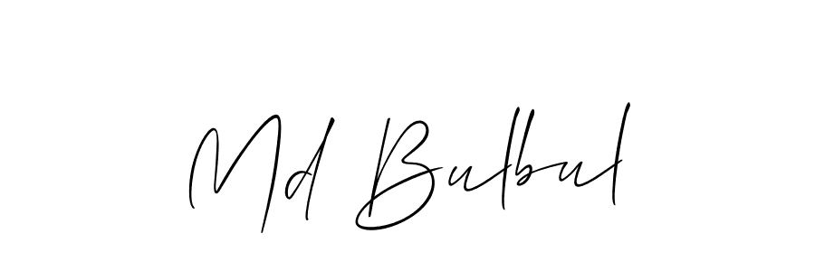 Make a short Md Bulbul signature style. Manage your documents anywhere anytime using Allison_Script. Create and add eSignatures, submit forms, share and send files easily. Md Bulbul signature style 2 images and pictures png