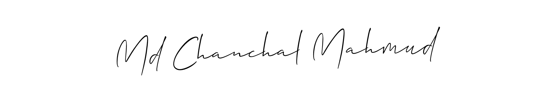 Create a beautiful signature design for name Md Chanchal Mahmud. With this signature (Allison_Script) fonts, you can make a handwritten signature for free. Md Chanchal Mahmud signature style 2 images and pictures png