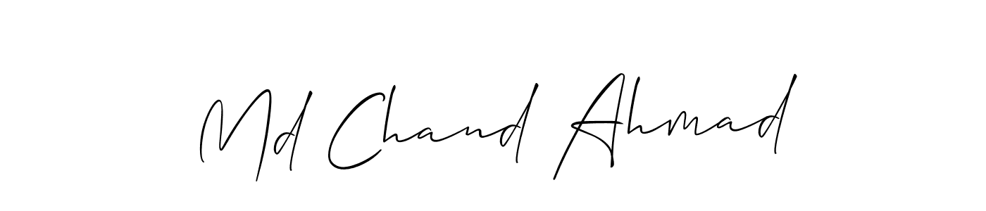 if you are searching for the best signature style for your name Md Chand Ahmad. so please give up your signature search. here we have designed multiple signature styles  using Allison_Script. Md Chand Ahmad signature style 2 images and pictures png