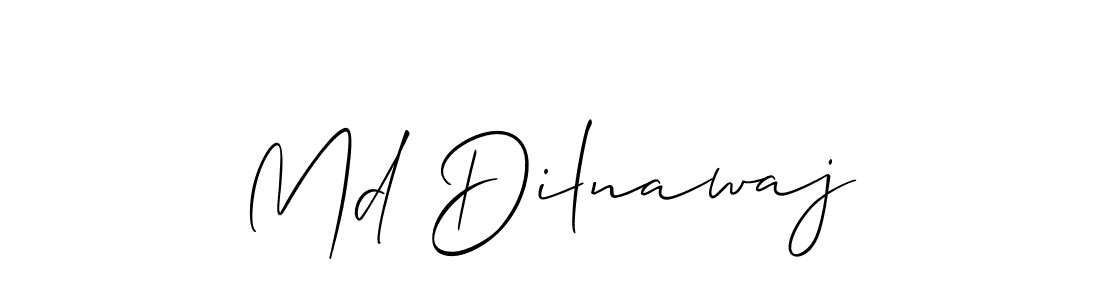 This is the best signature style for the Md Dilnawaj name. Also you like these signature font (Allison_Script). Mix name signature. Md Dilnawaj signature style 2 images and pictures png
