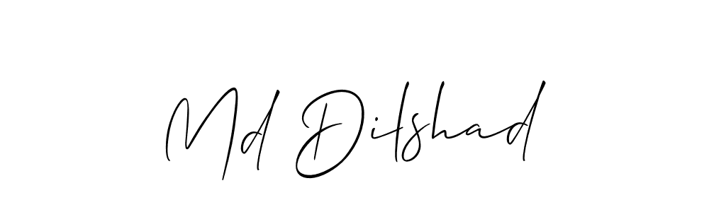 This is the best signature style for the Md Dilshad name. Also you like these signature font (Allison_Script). Mix name signature. Md Dilshad signature style 2 images and pictures png