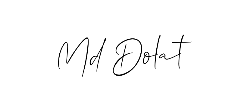 You can use this online signature creator to create a handwritten signature for the name Md Dolat. This is the best online autograph maker. Md Dolat signature style 2 images and pictures png